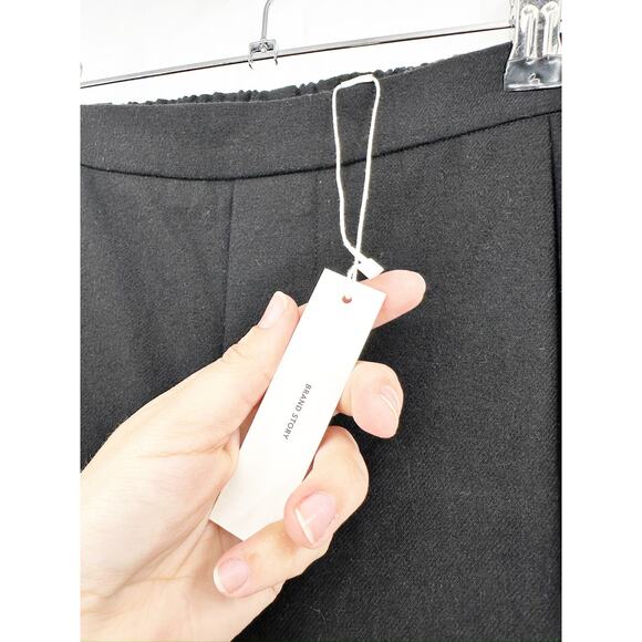 Vince Wool-Blend Flannel Easy Pull-on Black Pants Size 2X NWT - Picture 6 of 7